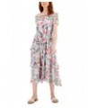 Women's Floral Print Off-The-Shoulder Maxi Dress Johanna Garden $39.22 Dresses