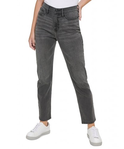Women's High-Rise Slim Fit Jeans Black $25.06 Jeans