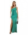 Juniors' Glitter One-Shoulder Gown Jade $59.34 Dresses